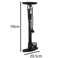 KIK KX3946 Stojanová nožná pumpa na bicykel s manometrom 11 bar