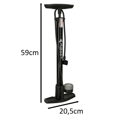 KIK KX3946 Stojanová nožná pumpa na bicykel s manometrom 11 bar