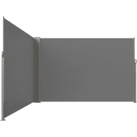 Luaro KX2865 Bočná terasová markíza v kazete 180 x 620 cm, sivá