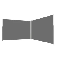 Luaro KX2865 Bočná terasová markíza v kazete 180 x 620 cm, sivá