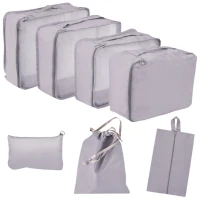 KIK KX4110 Cestovný organizér do kufra, sada 7 ks, sivá