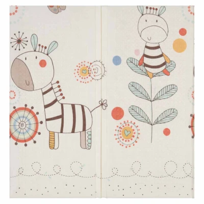 KIK KX2818 Penová obojstranná skladacie podložka na hranie 180×200 cm, zvieratká