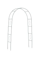 KIK KX3303 Zahradní kovový oblouk na růže a popínavé rostliny 240 cm, zelený