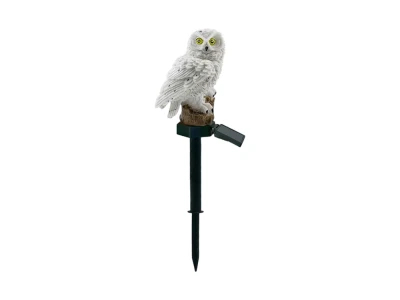 Verk 12390 Záhradná solárna lampa v tvare sovy, IP65, 43 cm, teplá biela