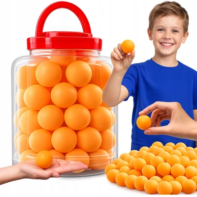 Verk 14711 Sada loptičiek na stolný tenis, 40 mm, 60 ks, oranžová