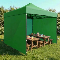MultiGarden PAW-FGA-3X3-9 Záhradný samorozkladací párty stan 3 x 3 m, zelený 