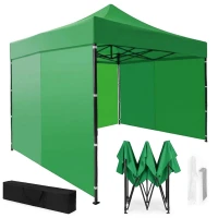 MultiGarden PAW-FGA-3X3-9 Záhradný samorozkladací párty stan 3 x 3 m, zelený 