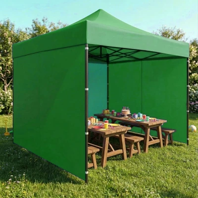 MultiGarden PAW-FGA-3X3-9 Záhradný samorozkladací párty stan 3 x 3 m, zelený 