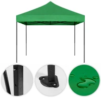 MultiGarden PAW-FG-3X3-9 Zahradní samorozkládací párty stan 3 x 3 m, zelený