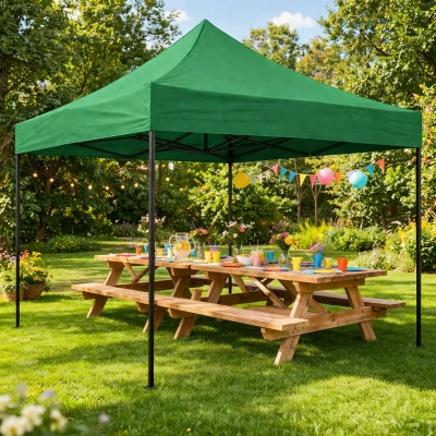 MultiGarden PAW-FG-3X3-9 Zahradní samorozkládací párty stan 3 x 3 m, zelený