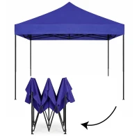 MultiGarden PAW-FGA-3X3-8 Zahradní samorozkládací párty stan 3 x 3 m, modrý