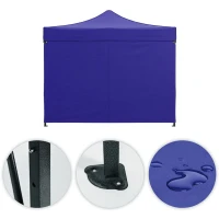 MultiGarden PAW-FGA-3X3-8 Zahradní samorozkládací párty stan 3 x 3 m, modrý