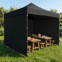 MultiGarden PAW-FGA-3X3-1 Zahradní samorozkládací párty stan 3 x 3 m, černý