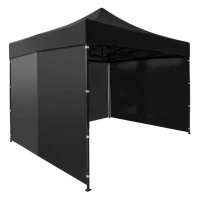 MultiGarden PAW-FGA-3X3-1 Zahradní samorozkládací párty stan 3 x 3 m, černý