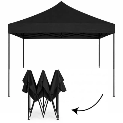 MultiGarden PAW-FGA-3X3-1 Zahradní samorozkládací párty stan 3 x 3 m, černý