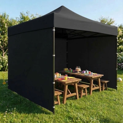 MultiGarden PAW-FGA-3X3-1 Zahradní samorozkládací párty stan 3 x 3 m, černý