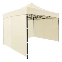 MultiGarden PAW-FGA-3X3-3 Záhradný samorozkladací párty stan 3 x 3 m, béžový