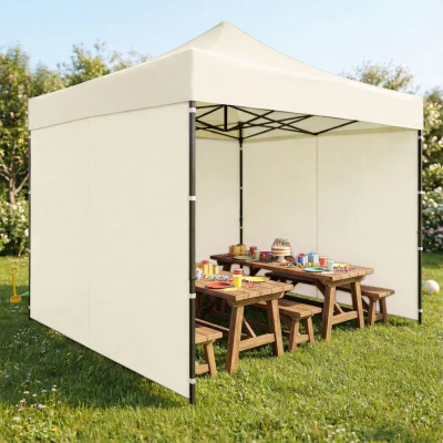 MultiGarden PAW-FGA-3X3-3 Záhradný samorozkladací párty stan 3 x 3 m, béžový