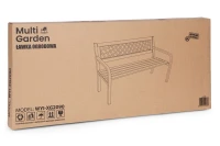 MultiGarden WYI-XG2090 Drevená záhradná lavica s priehľadným operadlom 118 x 52 cm