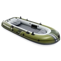 Intex 66333 Nafukovací člun pro 3 osoby s pumpou a pádly, Seahawk 3, zelený