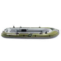 Intex 66334 Nafukovací člun pro 4 osoby s pumpou a pádly, Seahawk 4, zelený