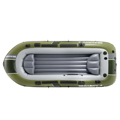Intex 66334 Nafukovací člun pro 4 osoby s pumpou a pádly, Seahawk 4, zelený