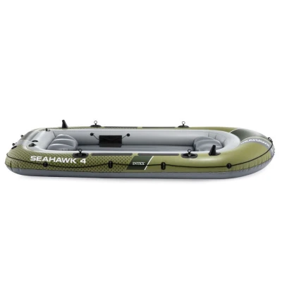 Intex 66334 Nafukovací člun pro 4 osoby s pumpou a pádly, Seahawk 4, zelený