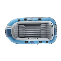 Intex 66324 Nafukovací člun pro 4 osoby s pumpou, pádly a taškou, Excursion 4, modrý
