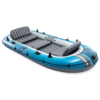 Intex 66325 Nafukovací člun pro 5 osoby s pumpou, pádly a taškou, Excursion 5, modrý