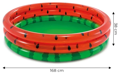 Intex 58448 Nafukovací detský bazénik 168 x 168 x 38 cm, melón
