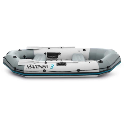 Intex 68373 Nafukovací člun pro 3 osoby s pumpou a pádly, Mariner 3, šedý