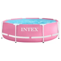 Intex 28290 Kruhový rámový bazén 244 x 76 cm, růžový