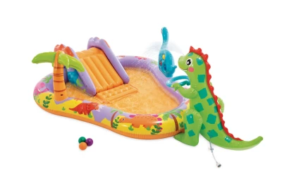 Intex 56139 Nafukovací hrací centrum se skluzavkou, dinosauří hřiště