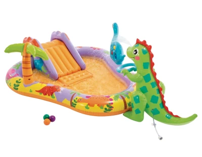 Intex 56139 Nafukovací hrací centrum se skluzavkou, dinosauří hřiště