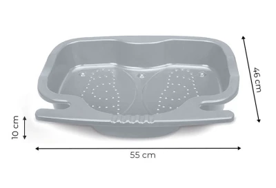 Intex 29080 Vanička na oplachovanie nôh k bazénu 56 x 46 x 9 cm, sivá