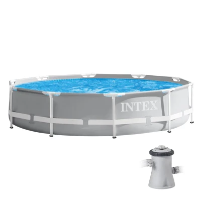 Intex 26702 Bazén s konstrukcí 305 x 76cm se schůdky a filtrací
