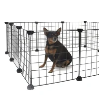 Verk 19520 Ohrada pre zvieratá, skladateľná, čierna