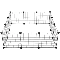 Verk 19520 Ohrada pre zvieratá, skladateľná, čierna