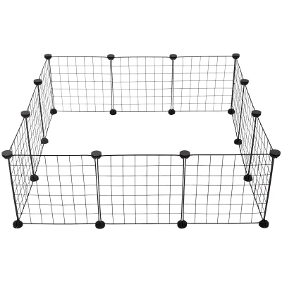 Verk 19520 Ohrada pre zvieratá, skladateľná, čierna
