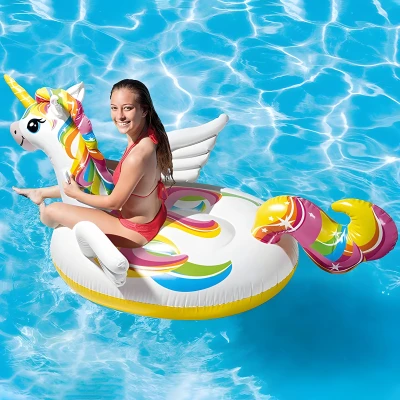 Intex 57561 Nafukovací jednorožec s úchyty 198 x 140 x 102 cm