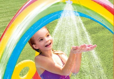 Intex 57453 Nafukovací hrací centrum Rainbow 297 x 193 x 135 cm