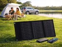 Verk 27779 Přenosný solární panel, skládací solární nabíječka USB, 20W
