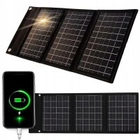 Verk 27779 Přenosný solární panel, skládací solární nabíječka USB, 20W