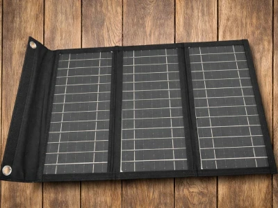 Verk 27779 Přenosný solární panel, skládací solární nabíječka USB, 20W