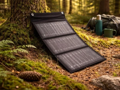 Verk 27779 Přenosný solární panel, skládací solární nabíječka USB, 20W