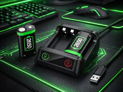 Verk 06405 Akumulátor 2x 2650 mAh pro ovladače Xbox Series X/S + nabíjecí stanice