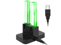 Verk 06406 Nabíjacia stanica pre 4x Joy-Con pre Nintendo Switch s LED podsvietením, USB-C