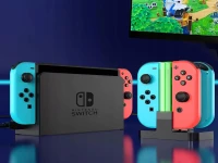 Verk 06406 Nabíjacia stanica pre 4x Joy-Con pre Nintendo Switch s LED podsvietením, USB-C