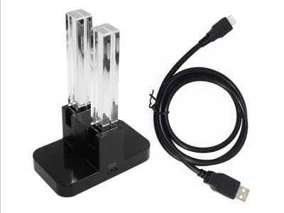 Verk 06406 Nabíjacia stanica pre 4x Joy-Con pre Nintendo Switch s LED podsvietením, USB-C