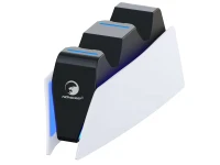 Verk 06408 Duální nabíjecí stanice pro ovladače PS5 DualSense, bíločerná